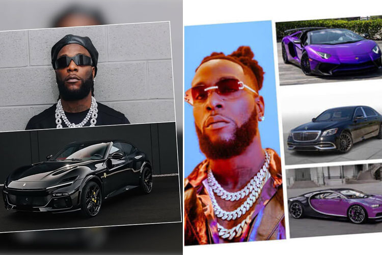 Burna boy's car collections